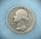 1945-P Washington Quarter, 90% Silver