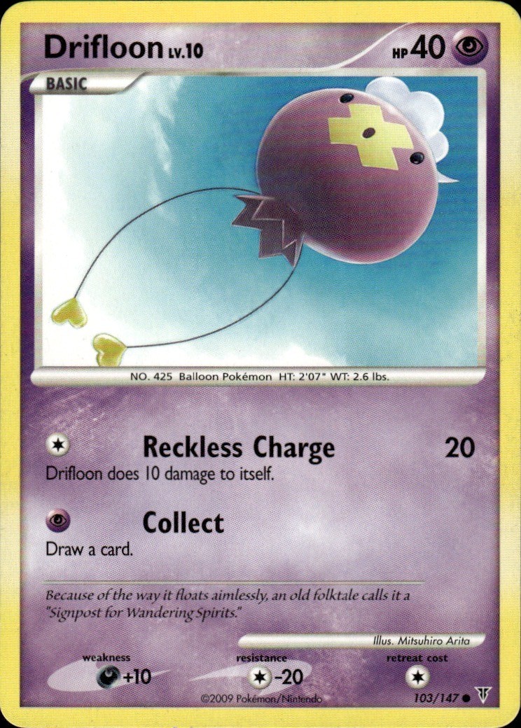 Drifloon Common Supreme Victors 103 Psychic Pokemon Card