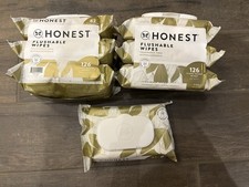 7 Pack The Honest Company Flushable Wipes - 42ct Each And 294 Wipes Total