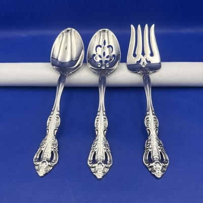 Oneida MICHELANGELO Stainless Serving Set Heirloom Other Mark  Flatware Set 3