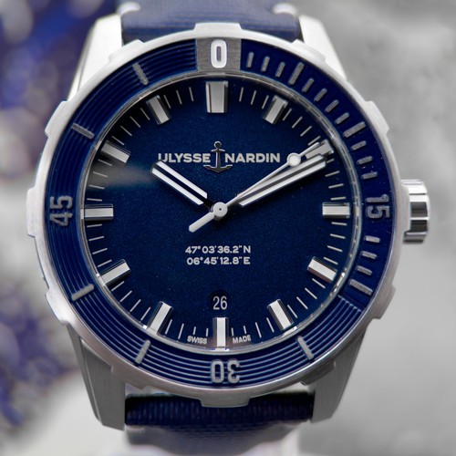 Ulysse Nardin Diver 42mm Blue Men's Watch - 8163-175/93 Full Set