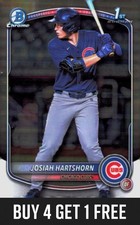 Josiah Hartshorn 2025 Bowman Draft Chrome #BDC-21 Chicago Cubs