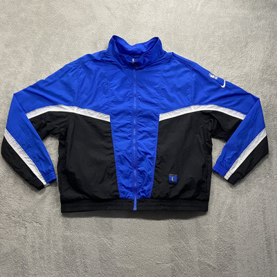 Dallas Mavericks Nike Jacket Men's Extra Extra Large Blue Full Zip Windbreaker