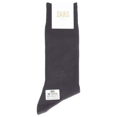 DAKS Men's Cotton 100% Ribbed Business Socks Japan