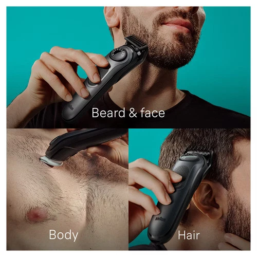 Braun All-in-One Series 5 AiO5490 Rechargeable 9-in-1 Body, Beard & Hair Trimmer - Picture 4 of 9