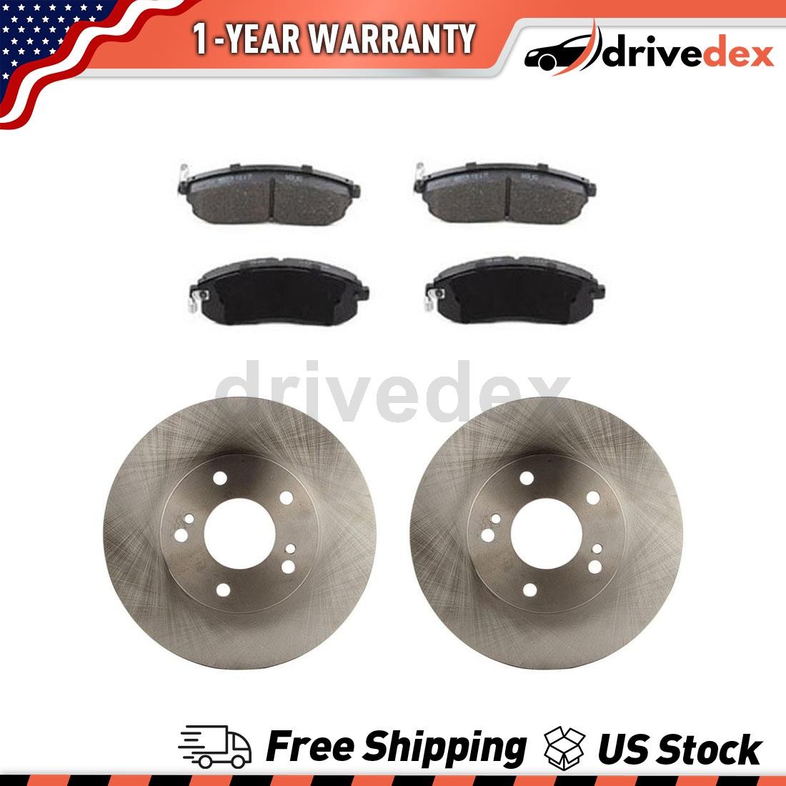Front Rotors Semi-Metallic Brake Pads Fits 1996 1997 1998 1999 INFINITI I30_DV