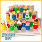 Vintage Fisher Price Little People Lot Of 30 Family Body Figures Mixed Gender