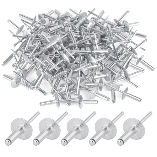 Rivets aveugles alu grande tête 4.8x20 mm boîte de 100 pièces pour assemblage