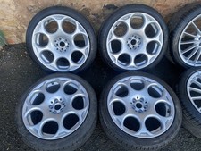 2x2 18" Blackline Alloy Wheels With tyres Alfa Romeo Gt GTV GTA Spider 147 156