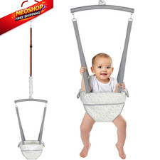 Slevoo Baby Jumper, Doorway Jumper with Door Clamp Adjustable Pine-Soft