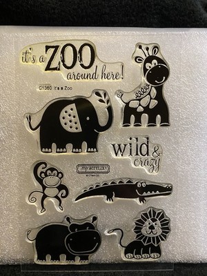 CTMH Close To My Heart It s A Zoo Acrylic Stamp Set C1360 New