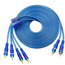 2 Channel to 4 Channel RCA Y Splitter Adapter Cord  Twisted Pair OFC Shielded C