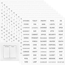 650PCS Light Switch Labels Stickers Transparent Waterproof Electrical Switch Pan