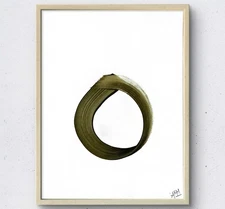 Pure Potential Zen ~ ORIGINAL Acrylic Painting 9X12 Paper Unframed ~  AM Mai