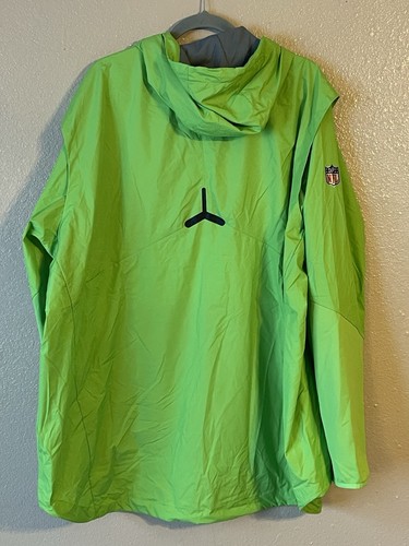 Men’s 3XL NWOT Seattle Seahawks Nike Sideline Fly Rush Half-Zip Pullover Jacket - Picture 6 of 9