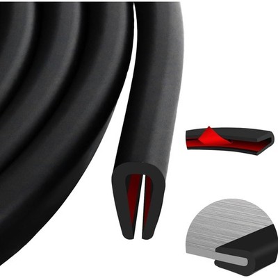 Kantenschutz Gummi selbstklebend U-Profil Schwarz Blech Glasscheiben Auto 3m