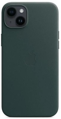 Offizielle Apple iPhone 14 Plus Hülle Leder Magsafe Waldgrün MPPA3ZM/A