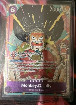 One Piece Monkey.D.Luffy BANDAI Card Games Fest 25-26 OP07-073  promo 