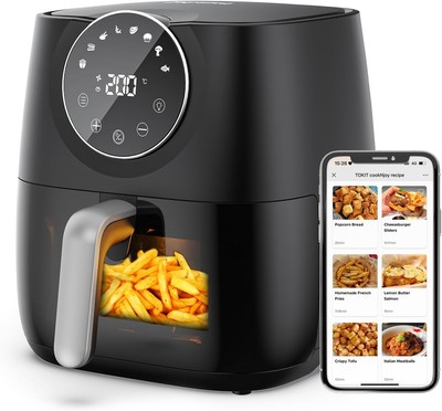 joyami Heißluftfritteuse Air Fryer XXL 5,7L  Fritteuse Heissluft Ohne Fett