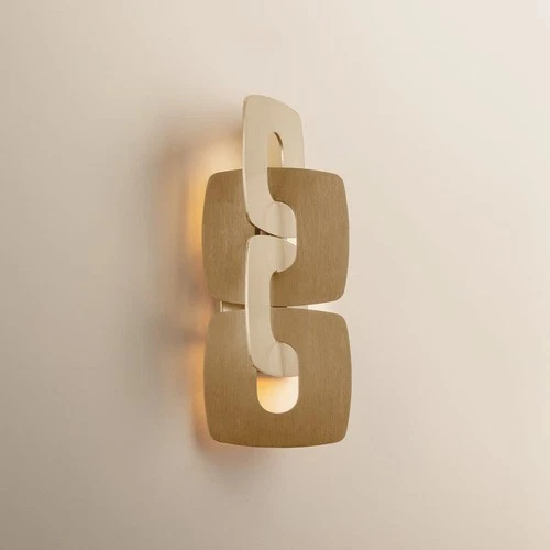 Corbett Lighting 514-02 Trentino 2 Light 20" Tall Wall Sconce - Stria Gold Leaf - Picture 3 of 7