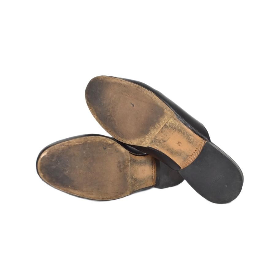 GUCCI Horsebit Mule Leather Loafers Dress Shoes Size:36/JP:23 Black 141124K Auth thumbnail 5
