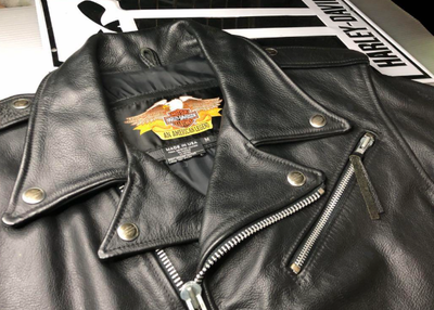 Harley-Davidson Riders jacket size:M Black Cowhide leather EX