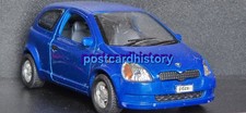 1999 Toyota Vitz Echo 3 Door Hatchback Metallic Blue Pull Back 1:25