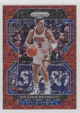 2021-22 Panini Prizm Fast Break Red Prizm 62/100 Drazen Petrovic #292 HOF 7y2