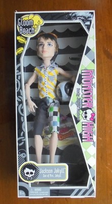 Monster High Gloom Beach Jackson Jekyll (2010), NIB **Box Has Some Wear**
