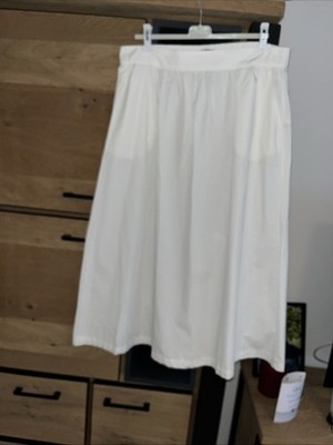 Leichter Rock von Vero Moda Gr.XL Weiß BW mit Seitentaschen /Dehnbund