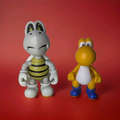 Orange Yoshi + Dry Bones Figuren - Super Mario Jakks