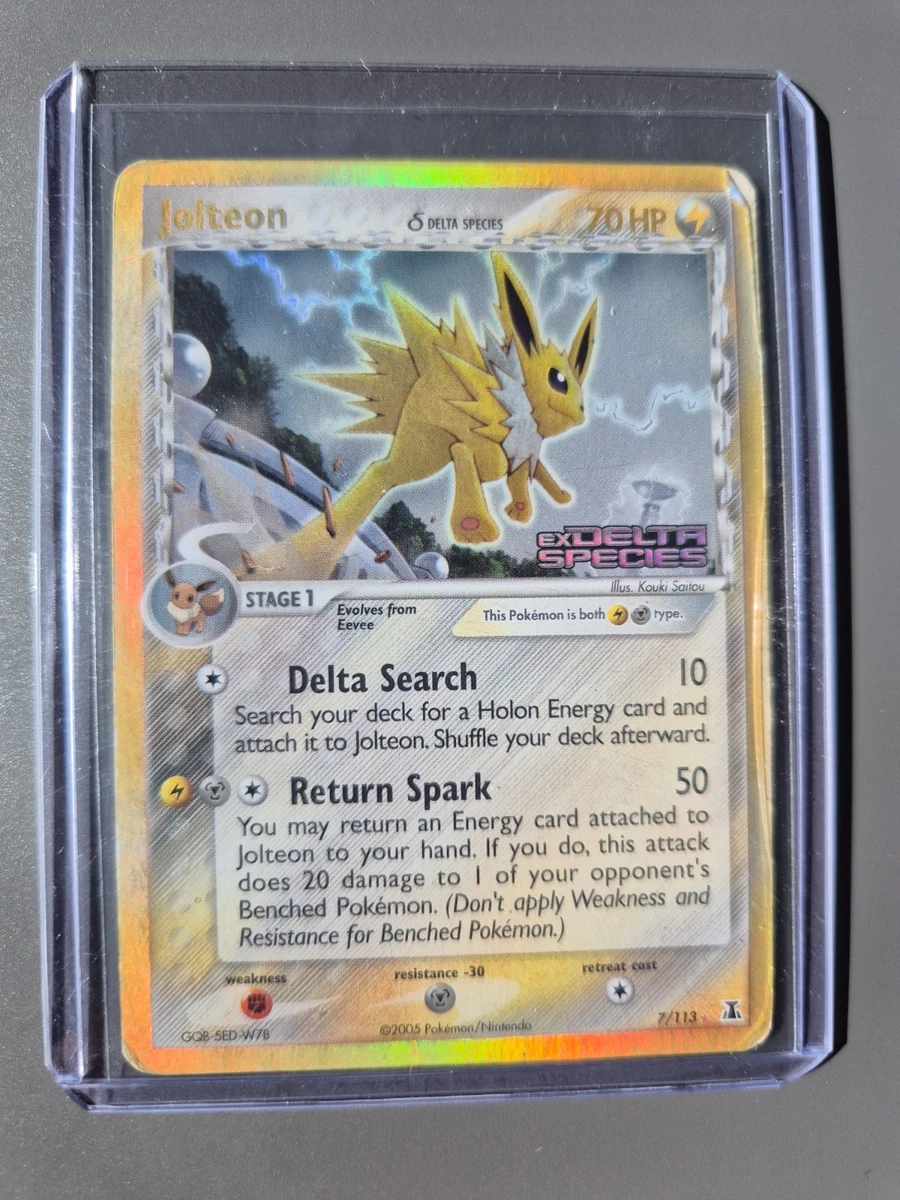 Jolteon Pokémon TCG EX Delta Species Individual Collectible Card