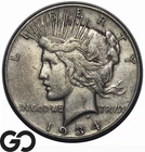 1934-S Peace Dollar *Significant Key Date, Low Mintage* Choice XF