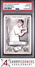 2021 TOPPS ALLEN & GINTER HISTORIC HITS #HH39 STAN MUSIAL HOF POP 1 PSA 10