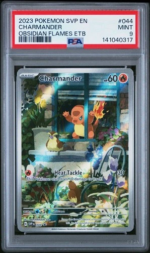 2023 POKEMON SVP EN-SV BLACK STAR PROMO 044 CHARMANDER OBSIDIAN FLAMES PSA 9 317