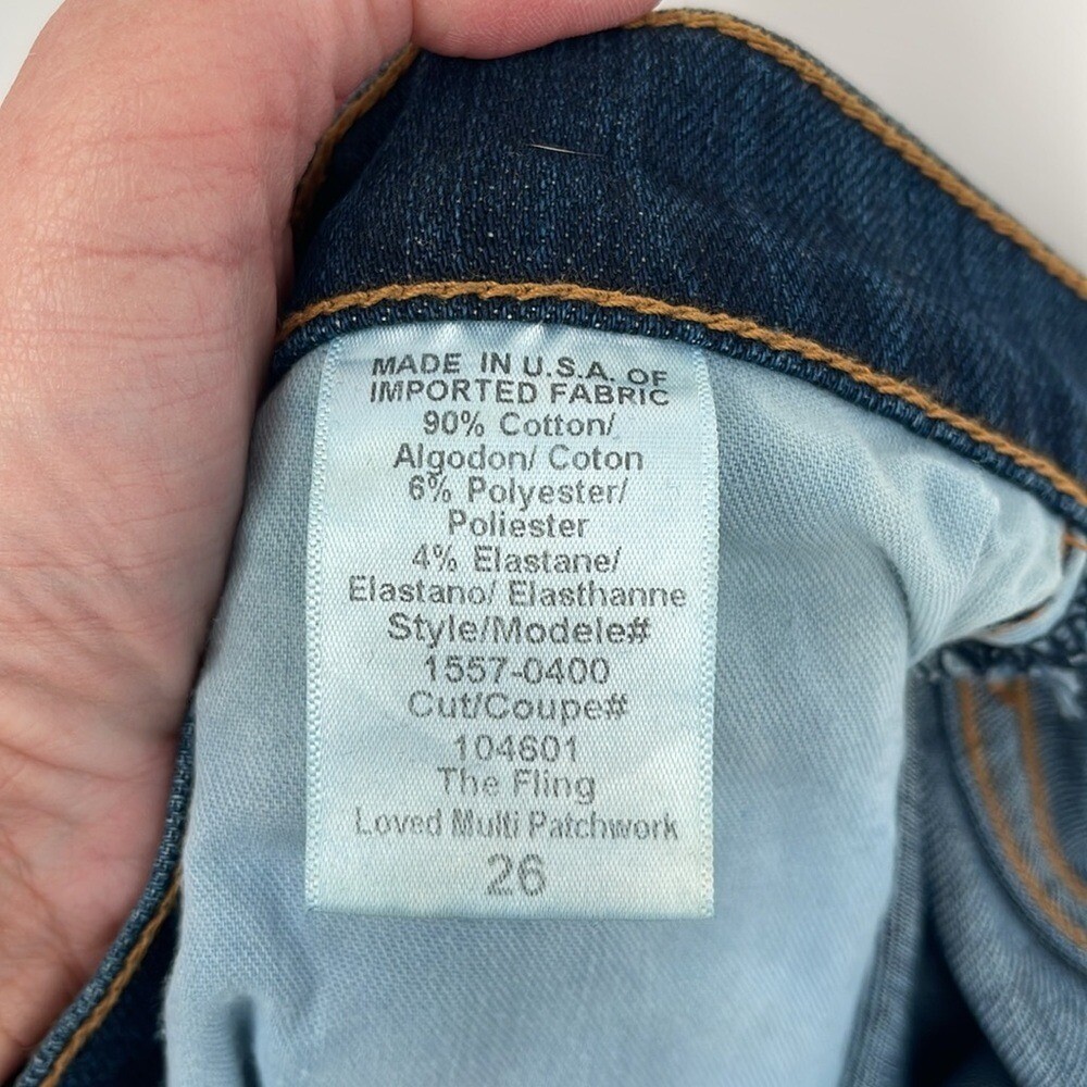 Current/Elliot The Fling Patchwork Boyfriend Crop… - image 5