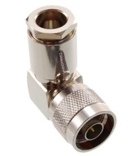 Right-Angle N Male Clamp Type RF Connector for RG8/RG213/LMR400 Coax Wire
