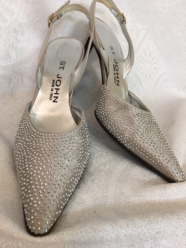 St John noche Plata tachonado de noche John Zapatos Tacón Bajo Talla 6 1 2 7dd329 St John noche Plata tachonado de noche John Zapatos Tacón Bajo Talla 6 1 2 7dd329