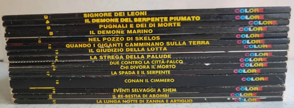 CONAN IL BARBARO Colore Comic Art NUMERI A SCELTA mancolista - Immagine 2 di 2