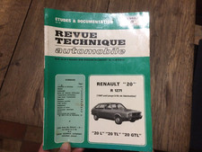 Revue technique Renault R20