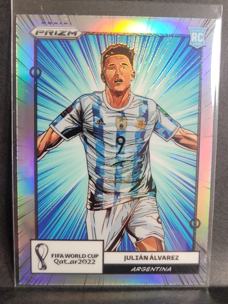 ⚽️2022 Panini Prizm World Cup Julian Alvarez Manga RC SSP CASE