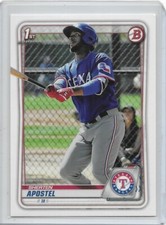 2020 Bowman Prospects #BP46 Sherten Apostel Texas Rangers