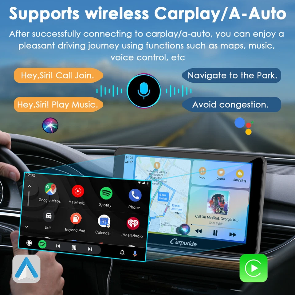 Carpuride 2024 701Plus Dual BT 4+64G Android 12 Autoradio Kabellos Apple CarPlay - Bild 4 von 4