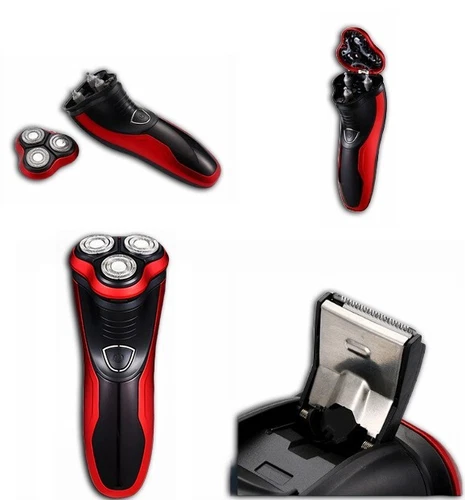 Rasoio Uomo Rotante Impermeabile Rasoio Elettrico Pop-Up Trimmer Wet Dry Cordless US - Foto 9 di 15