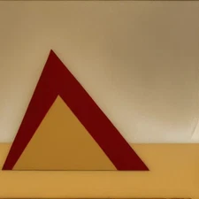 Medium Abstract Painting 2x2 ft. Post-Modernism Geometric Demrin Cubism II NEW