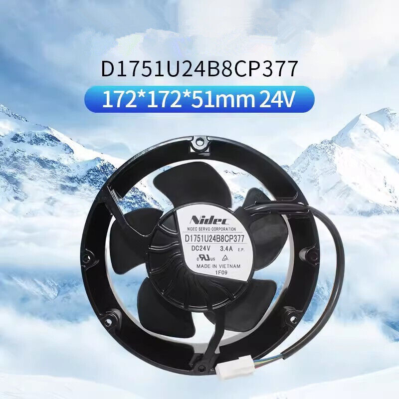 D1751U24B8CP377 DC24V 3.4A 17251 ABB580-880 Inverter ACS880 Cooling Fan