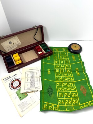 VINTAGE ROULETTE SET --Roulette At Queens Club--In Box--Londor