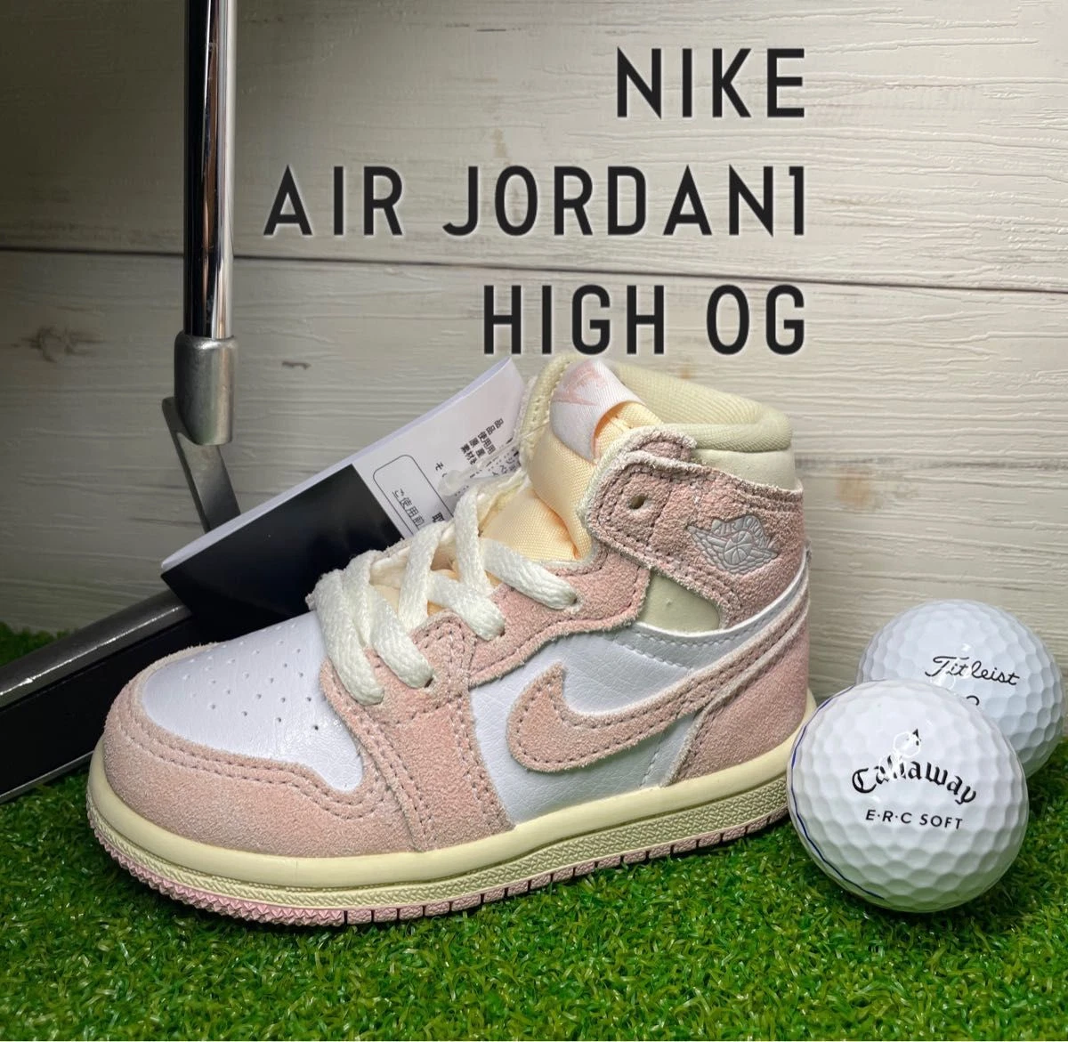 Nike Air Jordan 1 HIGH OG Washed Pink Sneaker Shape PutterCover