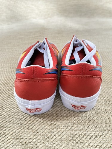 Nuevo sin etiquetas Vans Entrenadores Tenis Old Skool Corredor Rojo Zapatos de Skate Fuego Reino Unido Talla 5 - Imagen 3 de 9