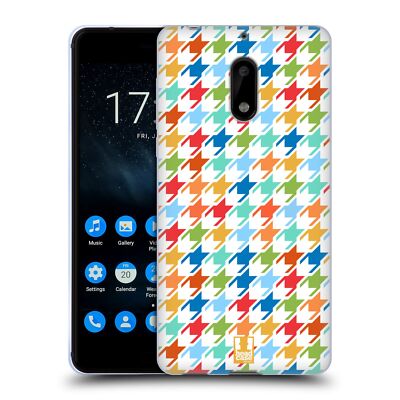 HEAD CASE DESIGNS HOUNDSTOOTH-PATTERNS SOFT GEL CASE FOR NOKIA PHONES 1